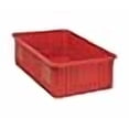 thumbnail image 3 of Quantum Storage DG93080RD Conteneur de Rangement à Grille Divisible, 22-1/2 Pouces L x 17-1/2 Pouces L x 8 Pouces H, Rouge (Lot de 3), 3 of 3
