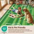 thumbnail image 4 of Design&I 8'x10' Washable Area Rug Soccer Football Field Stripes Stadium Markings Ground Motif Door for Dining Room, Large Office, Lounge, Snag-Free, 4 of 7