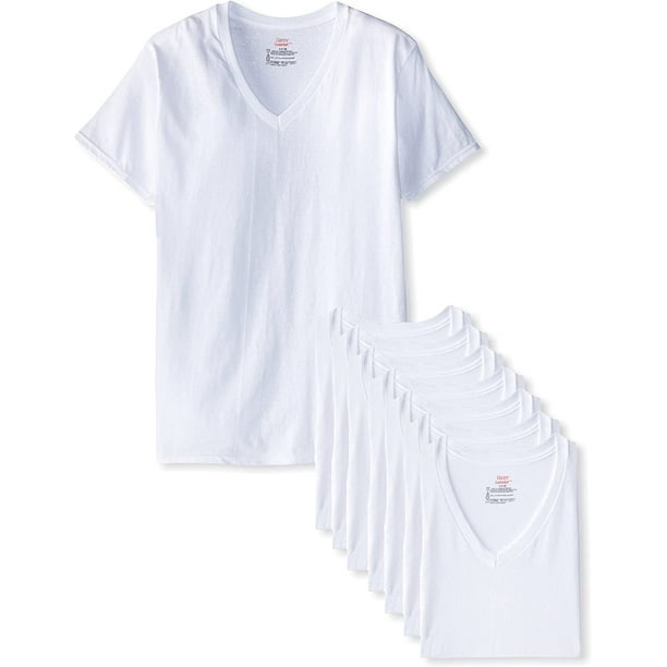 Hanes Men's Tagless Cotton Crew Neck Undershirts, Available in Multiple Packs