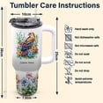 thumbnail image 6 of Personalized Harrier Lover 40oz Tumbler With Handle & Straw - Stainless Steel Mug With Lid - Custom Bird Gift for Women, Girls - Animal Lover Birthday Christmas Travel Coffee Cup, 6 of 6
