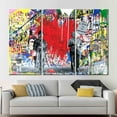 thumbnail image 5 of Love Is The Answer Art, Abstract Artwork, Banksy Wall Art, Graffiti Printed Canvas, Street Canvas Art, 3D Printed Canvas, Framed Wall Decor, Home Decor, Canvas Wall Decor - 3P-Gallery Wrapped, 5 of 9