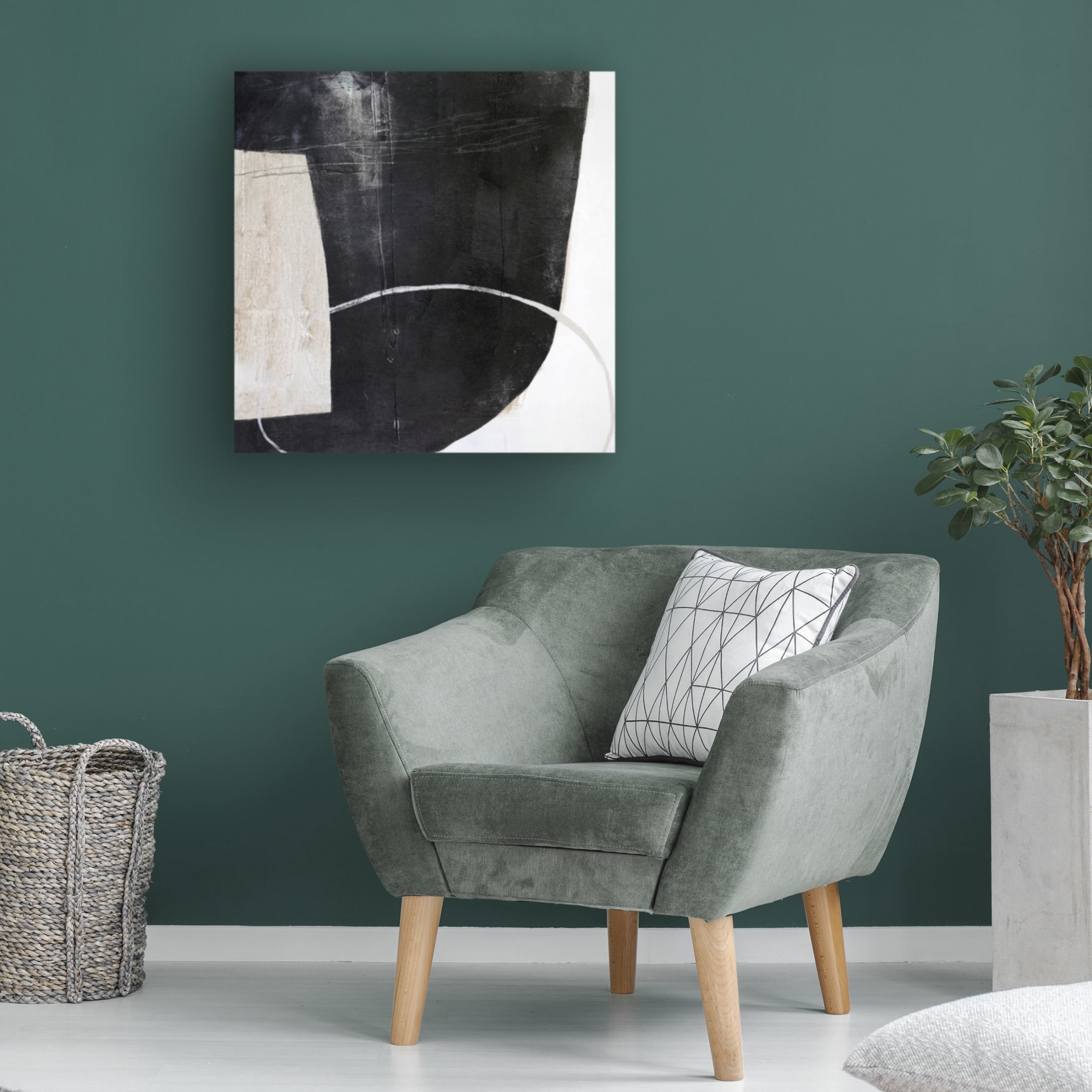 Canvas Wall Art - Design Fabrikken 'Sort Of Stone' Wall Art for Living Room, Bedroom, or Office Décor by Trademark Fine Art - 35 x 35 Inches