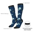 thumbnail image 4 of Yiaed Space Dinosaur Print Great elasticity Adult Stockings Sports socks for Men and Women, 4 of 6