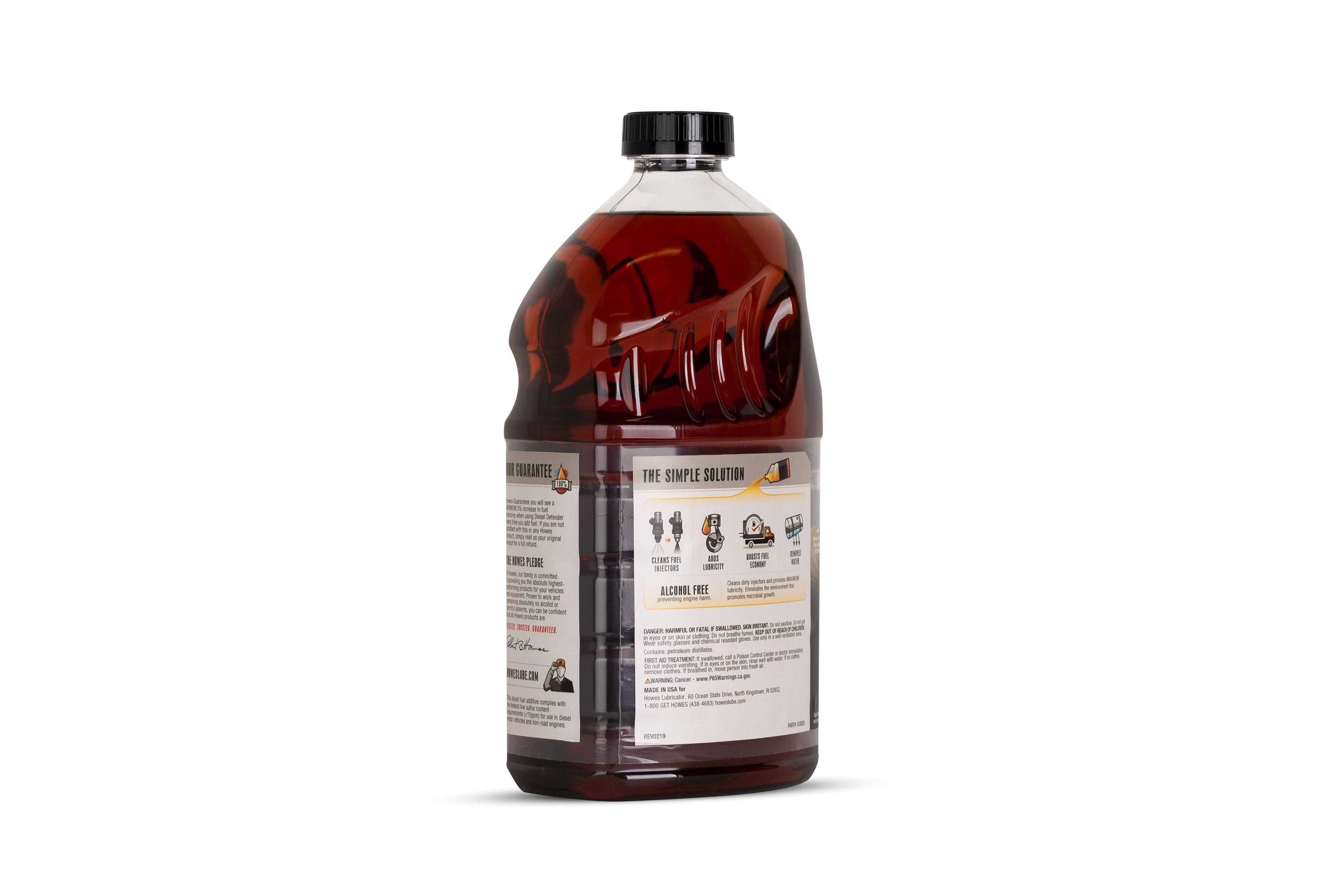 Howes Diesel Defender - Diesel Fuel Lubricator & Injector Cleaner with Advanced IDX4 Detergent - 32 oz Bottle (Single Bottle)