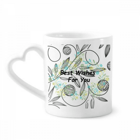 

fresh flowers drawing best wish mug coffee cerac drinkware glass heart cup