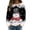 Black, variant on Idoravan Long Sleeve Shirts for Women Women's Christmas Printed Casual Round Neck Long Sleeve Pullover Sweater Knit Pullover 2025 Fall Fashion Graphic Crochet Tops Hippie Clothes L Green