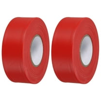 1-1/5"x147' Flagging Tape Non-Adhesive Neon Marking Tape for Tree Survey Boundaries, Red 2 Pack