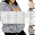 thumbnail image 3 of UOCUFY Pet Pouch Hoodies Women Fleece Zip Up Jacket with Large Pockets Beige,Size M, 3 of 6