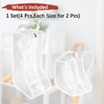 thumbnail image 4 of Uxcell Boot Storage Bags [4-Pack] - Portable Tall Short Boot Carry Bags for Travel & Daily Use - [White], 4 of 7