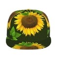 thumbnail image 2 of Fotbe Sunflower3 Flat Bill Visor Cap Classic Snapback Hat Polyester Foam Trucker Hat Trucker Cap Adjustable Baseball Cap, 2 of 9