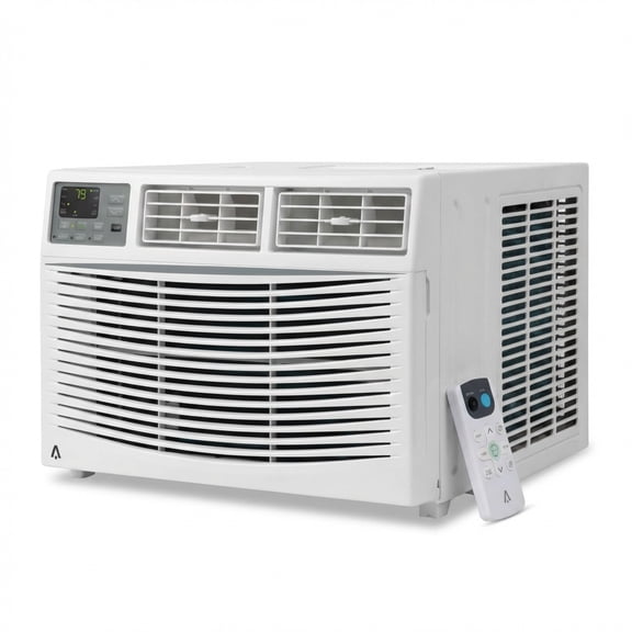 CazToi 8000 BTU Window Air Conditioner with Remote Cools 350 Sq.Ft 3 Speeds Quiet LED Display Easy Install