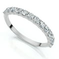 thumbnail image 2 of Pompeii 1/2 Ct TDW Diamond Wedding Ring Stackable Womens Anniversary Band 14k White Gold, 2 of 4