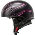 thumbnail image 3 of GMAX HH-65 Half Helmet - Torque Naked Matte Black/Pink, 3 of 4