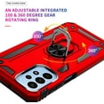 thumbnail image 5 of Grade Drop Impact for Samsung Galaxy A23 5G Case 360 Metal Rotating Ring Kickstand Holder  Heavy Duty Shockproof Case for Galaxy A23 5G Phone Case (Red), 5 of 16