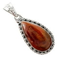 thumbnail image 3 of Natural Red Moss Agate 925 Sterling Silver Pendant Jewelry P-1514 SDP156104, 3 of 5