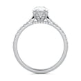 thumbnail image 3 of Best JEWEL 14K 14K White Gold Plated Diamond Ring - Excellent 1.9 Ct Pear Cut Lab Created Simulated Diamond Ring - Solitaire with Accent Diamond Rings for Her - Eternity Band Diamond Rings for Her, 3 of 4