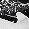 thumbnail image 5 of Homewish Boho Life Tree Twin Quilt Set,Dark Starry Night Twin Coverlet Set,Black White,2pcs, 5 of 7