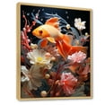 thumbnail image 2 of Designart "Fish In Minimalist Aquarium" Aquariums Floater Framed Wall Art Prints, 2 of 5