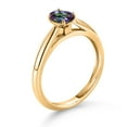thumbnail image 3 of Gem Stone King 0.60 Ct Oval Green Mystic Topaz 10K Yellow Gold Solitaire Engagement Ring, 3 of 4