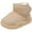 Beige, variant on BOBOGOJP Toddler Snow Boots for Girls Boys Winter Warm Furry Lined Kids Non Slip Outdoor Shoes (Toddler/Little Kid) Black for Size 12