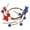 Blue, variant on Flag Wreath Independence Day Napkin Rings: Festive Red, White & Blue Decor, High-Quality Craftsmanship, Perfect for 4Th of July Table Settings And Patriotic Events Flag Wreaths for Front Door Harlik