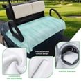 thumbnail image 5 of Golf Cart Seat Covers for 2 Seater, Turquoise Soft Microfiber Cart Seat Towel Blanket, Modern Abstract Art Ombre Striped Absorbent Breathable Non Slip Bench Seats Protector for Golf Course 51"x31", 5 of 9