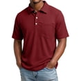 thumbnail image 2 of LIBRCLO Mens Polo Shirt with Pocket Short Sleeve Collar Casual Work Golf Shirts, 2 of 8