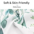 thumbnail image 3 of Small Stall Shower Curtain 36 x 72, Narrow Half Green Plant Leaves Shower Curtain, Spring Watercolor Eucalyptus Leaf Waterproof Fabric Shower Curtain for Bathroom Decor, 3 of 7