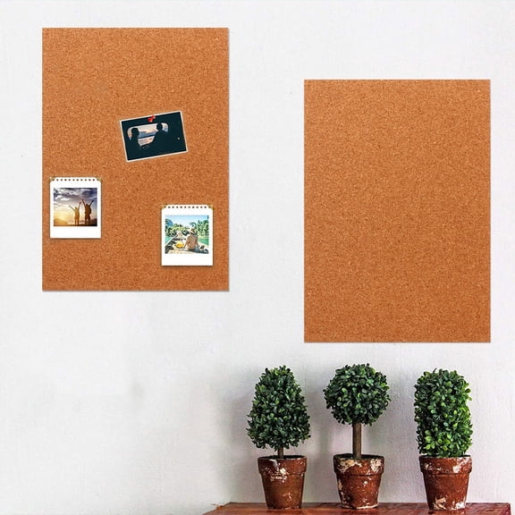WHAMVOX Portable Chocolate Wood Cork Board Tiles for Decor with Construction 10pcs