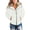 White, variant on luvamia Women Parka Coat Pockets Quilted Puffer Jacket with Faux Fur Lapel, Size S-2XL