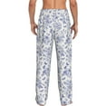 thumbnail image 3 of Xecao Floral Butterfly Men's Straight Lounge Pajama Pants: The Ultimate in Comfortable Sleepwear, 3 of 9
