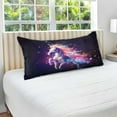 thumbnail image 5 of GZHJMY Dream Starry Unicorn Body Pillow Cover with Zipper, Soft and Cozy Fuzzy Fleece Body Pillow Case Cover 21 x 54 in,Plush Long Body Pillow Pillowcase Home Decor, 5 of 7