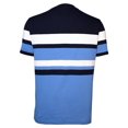 thumbnail image 2 of Playera Simply Basic para Hombre, Manga Corta Diseño Rayas Horizontales Blanco con Azul Talla M, 2 of 4