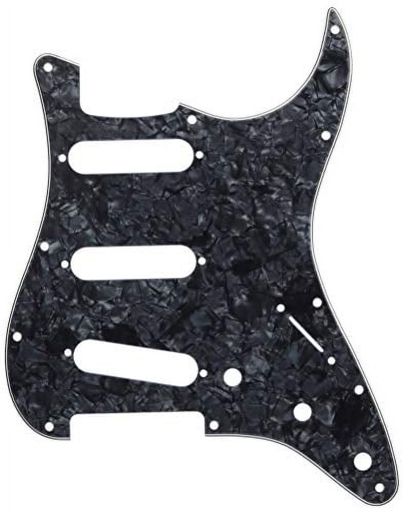 Fender Pickguard, Stratocaster® S/S/S, 11-Hole Mount, Black Pearl, 4-Ply