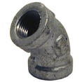 thumbnail image 2 of Codo de hierro maleable galvanizado de 45 grados 3/4 pulgadas FPT x 3/4 pulgadas, 2 of 2