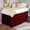 Burgundy Solid, variant on College Dorm Dust Ruffled Bed Skirt-Extra Long Extended Dorm Room Bed Skirt |100% Egyptian Cotton, 600-Thread Count| 24-Inch Drop| Extra Long Dorm Room Bed Skirt - [Pink, Twin XL/24 Drop]