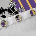 thumbnail image 4 of Homewish Minnesota City Silhouette Blackout Curtains Set of 2 (52x84 Each),Rugby Sport Theme Window Curtains,Purple Yellow Curtains and Drapes For Boys Kids,Microfiber Bedroom Decor, 4 of 6
