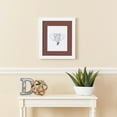 thumbnail image 3 of ArtToFrames 15x15 Matted Picture Frame with 11x11 Single Mat Photo Opening Framed in 1.25 Satin White Frame and 2 Brique Mat (FWM-3966-15x15), 3 of 8