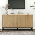 thumbnail image 4 of Modern Accent Cabinet, Kitchen Sideboard Buffet Cabinet with 4 Fluted Doors, 4 of 8