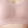 thumbnail image 4 of Womens Plus Size Bra, Push Up Lace Trim High Elastic Thin Sports Bra Without Underwire Coffee 3XL, 4 of 5