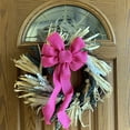 thumbnail image 3 of Fuchsia Pink Burlap Wreath Bow - 10" Wide, 18" Long Tails, Easter, Wedding, Farmhouse Country, Front Door Decor, Breast Cancer Awareness, Christmas, Valentine's Day, 3 of 5