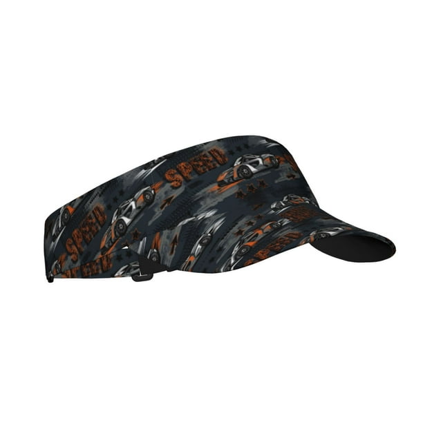 Fotbe Cool Sports Car Visera Deportiva con Diseño, Gorra Abierta Ajustable de Algodón para Mujer y Hombre