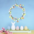thumbnail image 5 of 18 inch Easter Wreath with Pastel Eggs Artificial Easter Egg Wreath for Front Door Spring Door Wreath with Wild Flowers and Pastel Eggs Easter Decorations for Home, 5 of 6