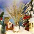 thumbnail image 5 of Duslogis 16 Pcs 14 Inch Glitter Christmas Tree Filler Decorations Glitter Berries Stems Curly Christmas Spray Artificial Christmas Picks for Trees Glittery Twigs for Wedding Vases (Champagne), 5 of 7