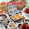 thumbnail image 3 of PREMIUS Ceramic Non-Stick Mini Snack Donut Maker, Black, 2 Inch Mold, 4 Count, 3 of 6