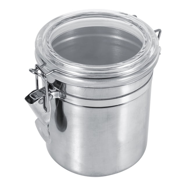 Dekaim Récipient de stockage des aliments en acier inoxydable pot sucre thé grains de café bidon pour la cuisine(??)