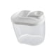 thumbnail image 2 of Contenedor de almacenamiento de alimentos, dispensador de cereales, fácil de limpiar, portátil, diseño transparente, organizador de despensa multiusos , Blanco Pequeño Macarena Contenedor de almacenamiento, 2 of 8