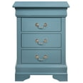 thumbnail image 3 of Glory Furniture Louis Philippe Teal 3 Drawer Nightstand for Traditional Bedroom, 3 of 4