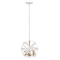 thumbnail image 5 of 463-12HWH-OBR-Z-Lite-Cavallo - 3 Light Pendant in Transitional; Style - 12 Inches Wide by 11.5 Inches High-Hammered White/Olde Brass Finish, 5 of 7