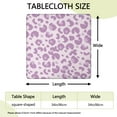 thumbnail image 2 of Pink and Purple Of Leopard Print Square Fitted Tablecloth with Elastic Edge,Square Table Cover,Washable Elastic Table Cover for Home Kitchen Party Decor 34"x34", 2 of 6